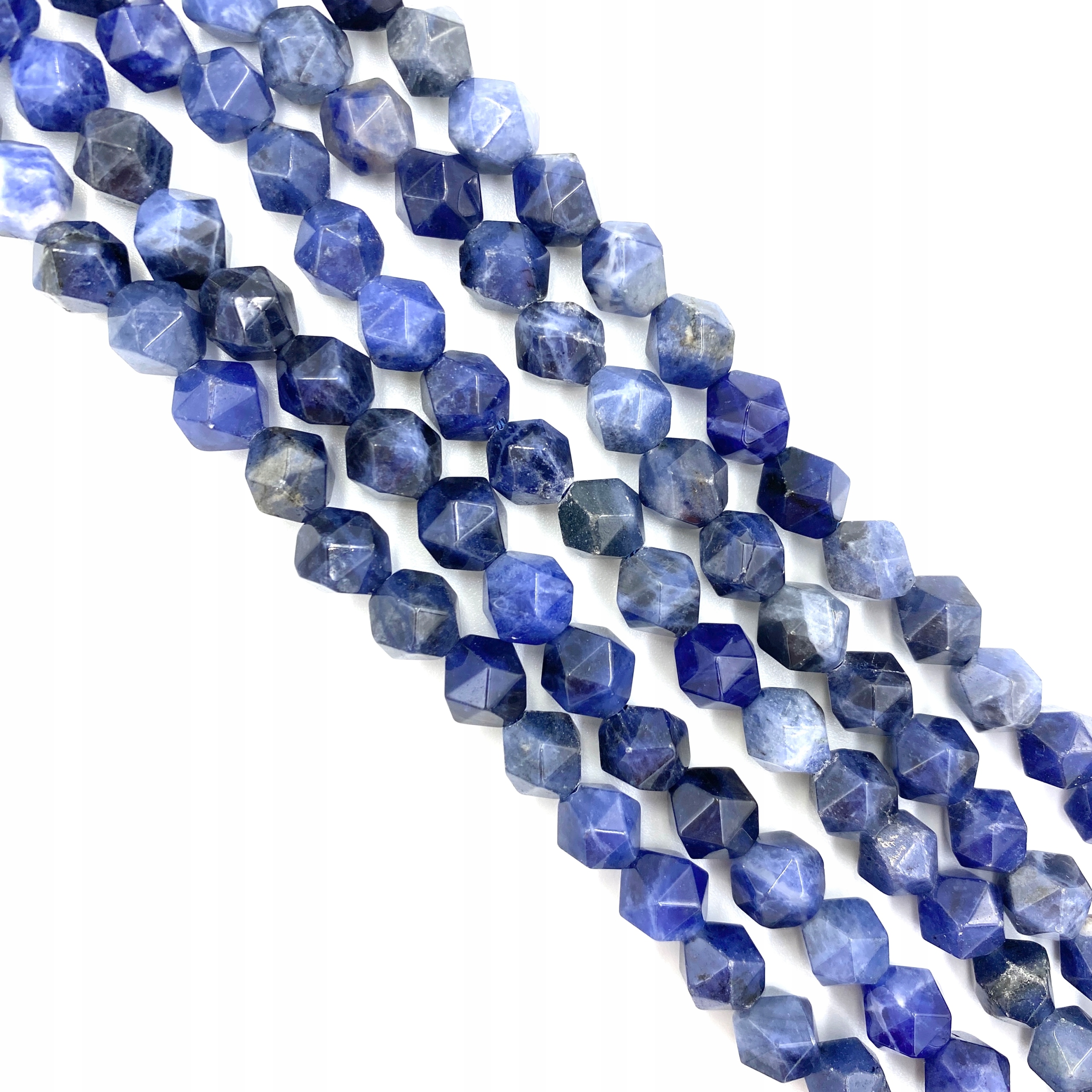 Sodalit fasetovaná koule 8 mm šňůra