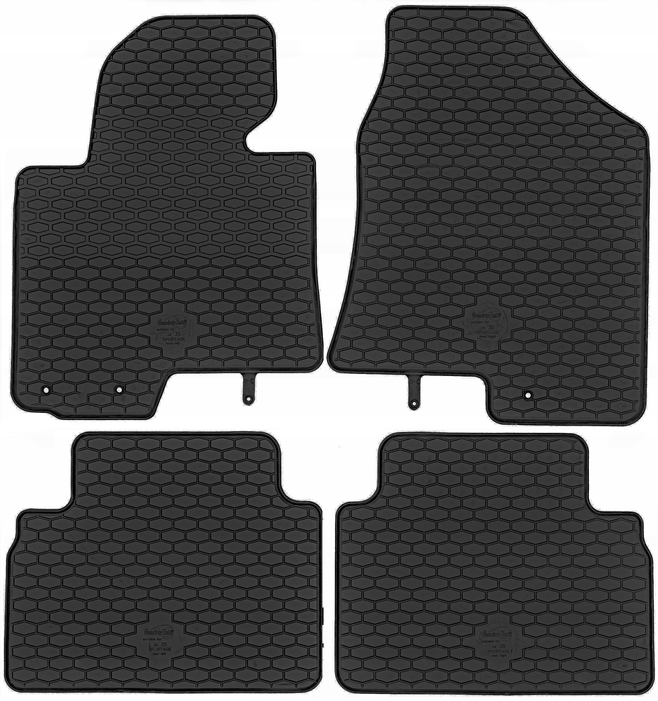 HYUNDAI ix35 (2009-2015) КИЛИМКИ РЕЗИНОВІ ПО РОЗМІРУ