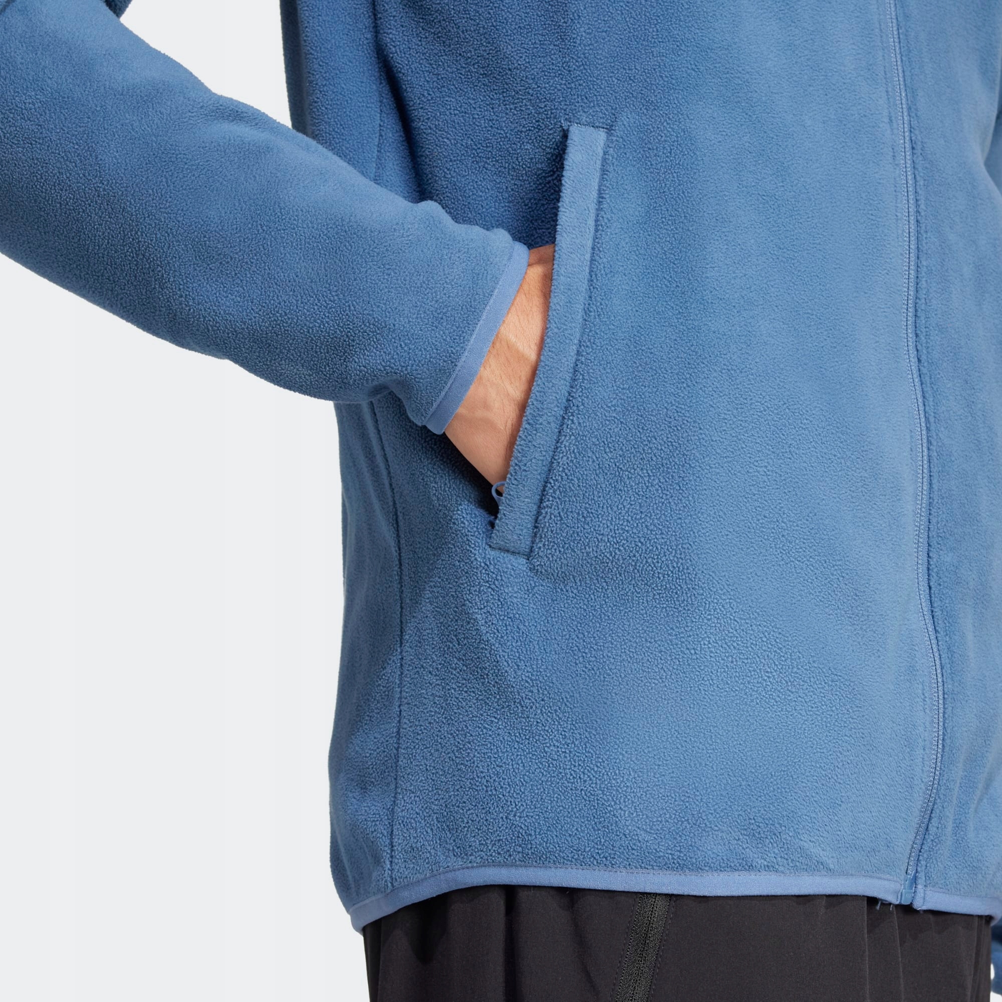 Adidas Bluza M Mt Ess Fz Fl Dark Blue/white