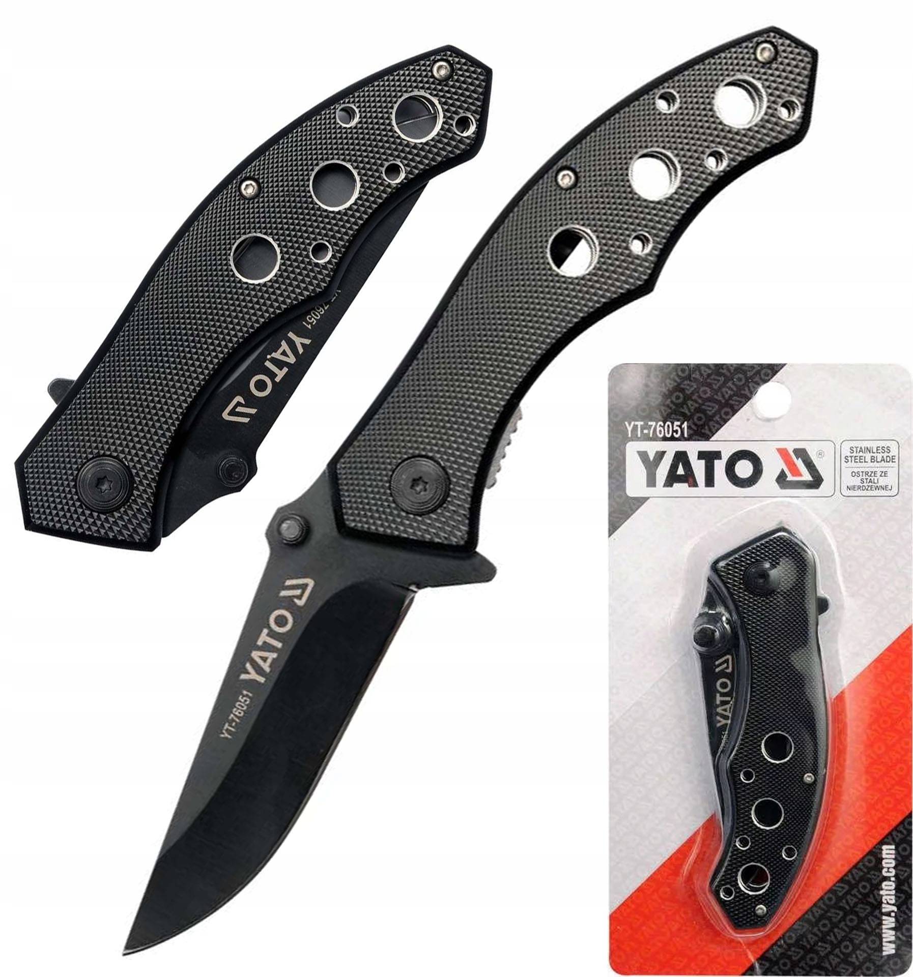 

Scyzoryk Nóż składany blokada 190MM Yato YT-76051