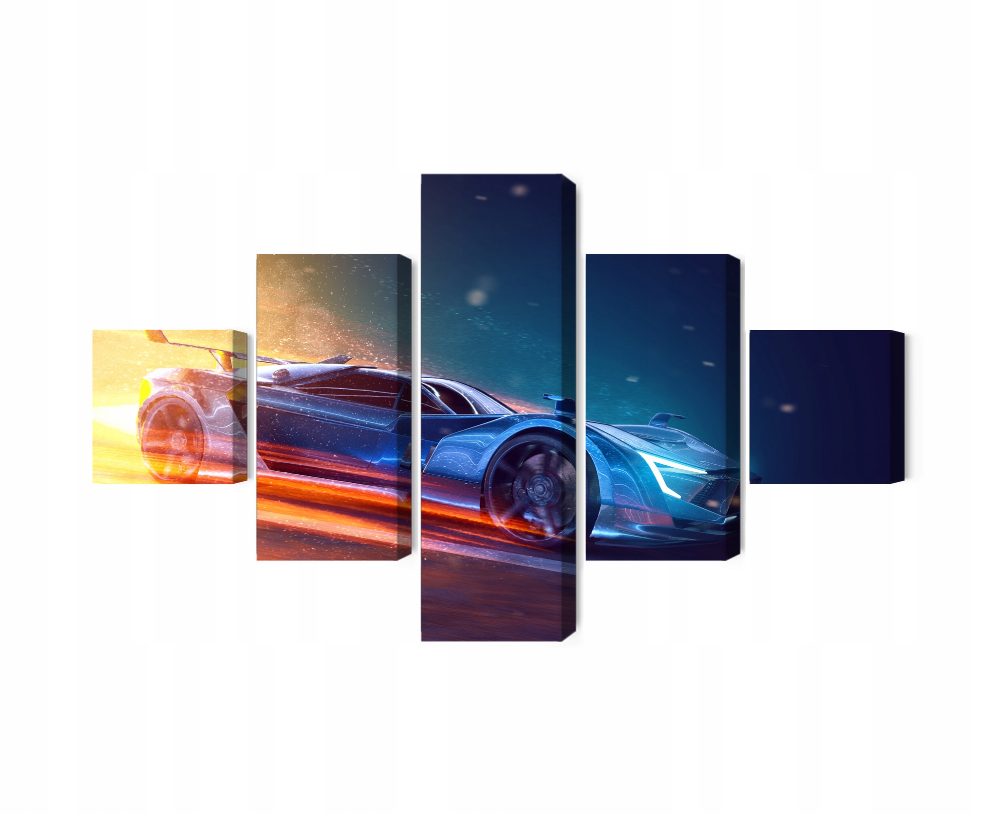 Viacdielny obraz Futuristické športové auto 3D Canvas 200x120