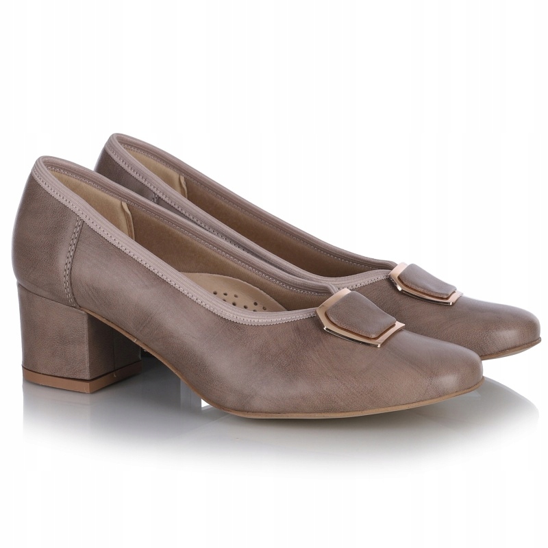 Dámské lodičky Aspena KX-2745/SZ4533 R127/R127 béžové Kůže VEL.39