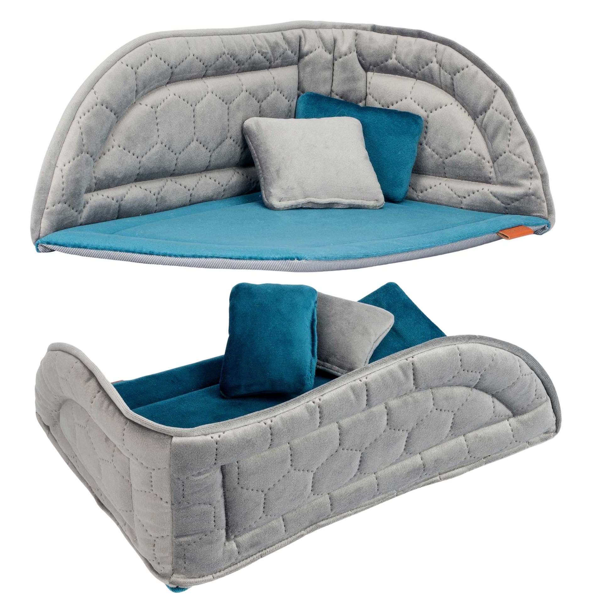 Levně Potah pro transportér york chihuahua 30x40x16 cm Ukory Šedá