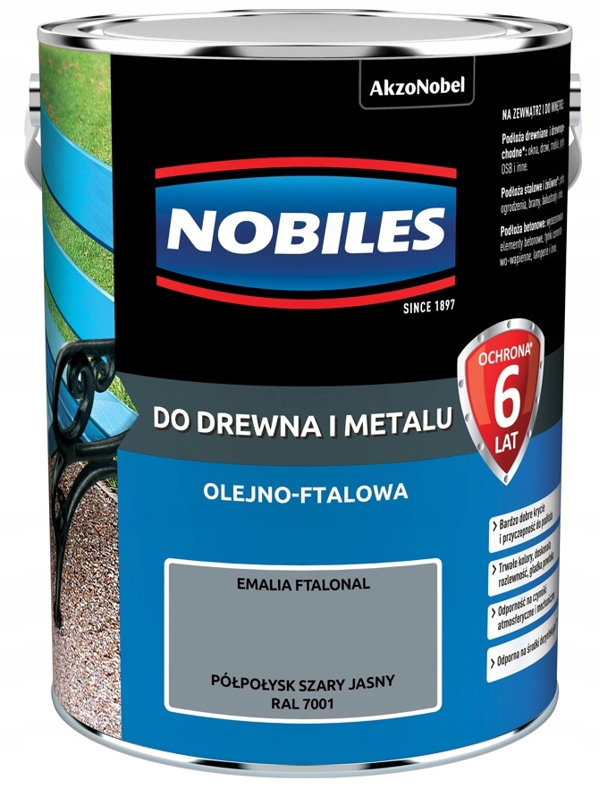 

Farba Nobiles Ftalonal- szara jasna, 5l