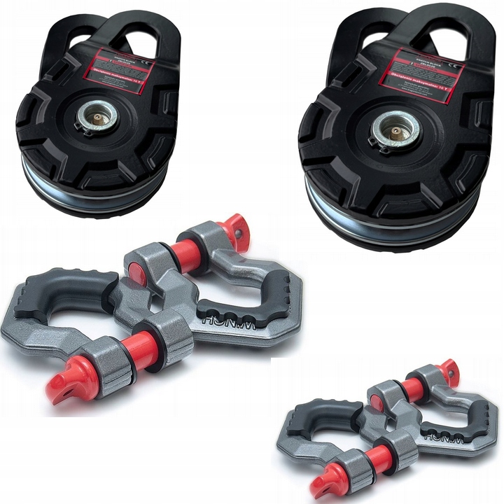 Dragon Winch x2 Svorka 10T 10000kg+x4 Sklo 5/8 3T pre navijak Off Road