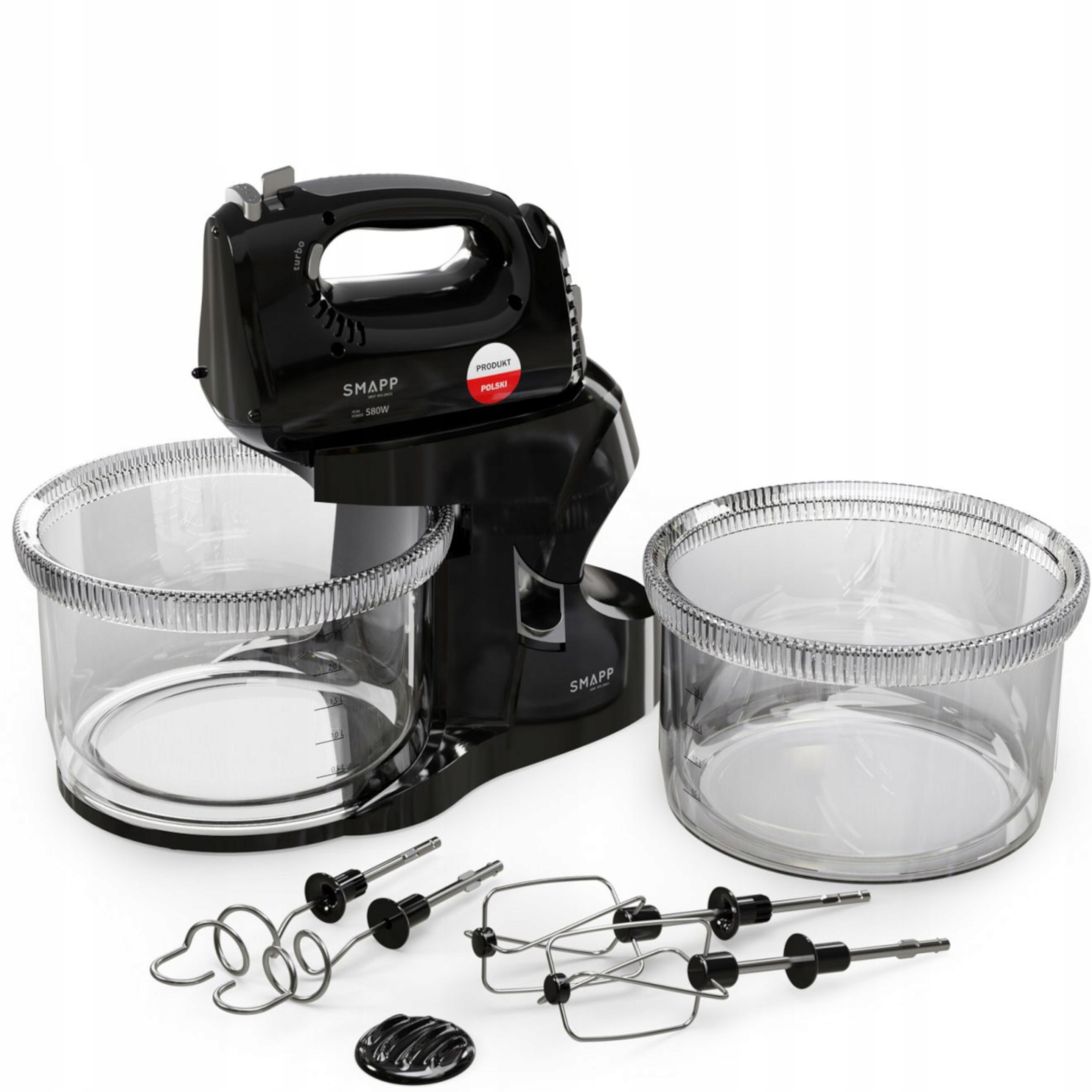 Mixér S Dvoma Misami 451.88 Smapp 580W Poľský Produkt Ručný Mixér