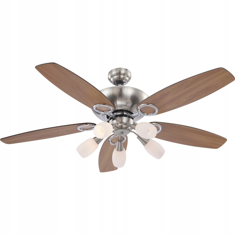 Lampoventilátor Jerry glamour chromosaténový 130 cm Globo