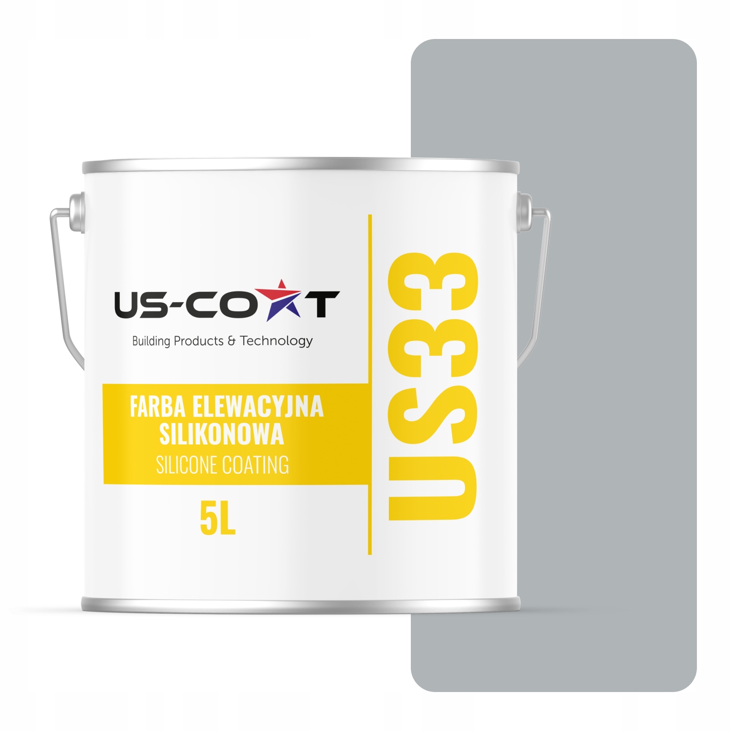 Silikónová Fasádna Farba Svetlosivá S Modrým F253 Uv 5L Výrobca