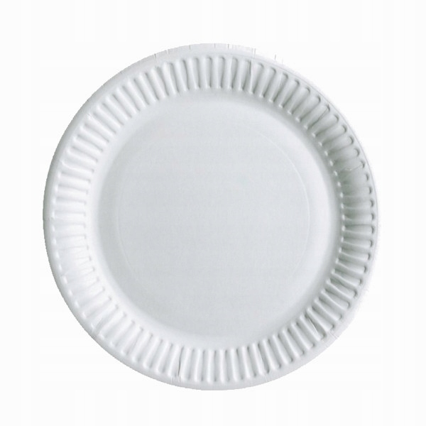 

Talerz papierowy obiadowy biały 26cm 100 szt.