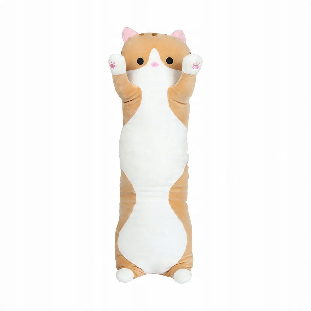 

Cute Cat Design Pillow Long Plush Toy Door Block W
