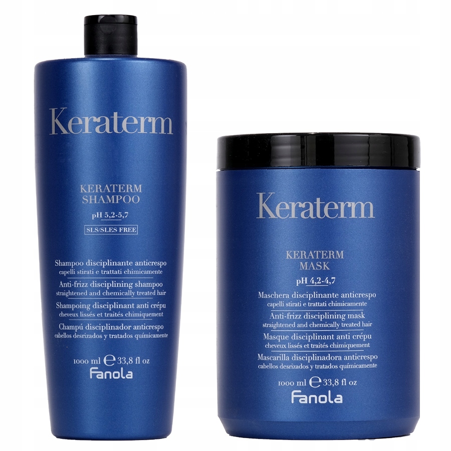 Fanola Zestaw Keraterm Szampon Maska z Keratyną 2 x 1000 ml