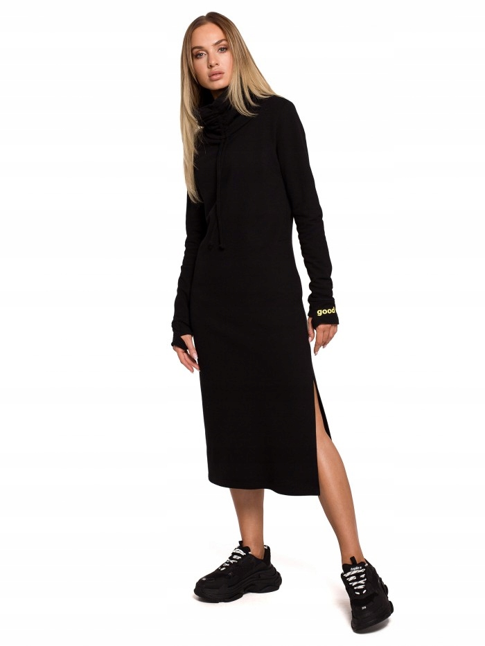 

Eu L M622 Sukienka maxi z wysokim kołnierzem - cza