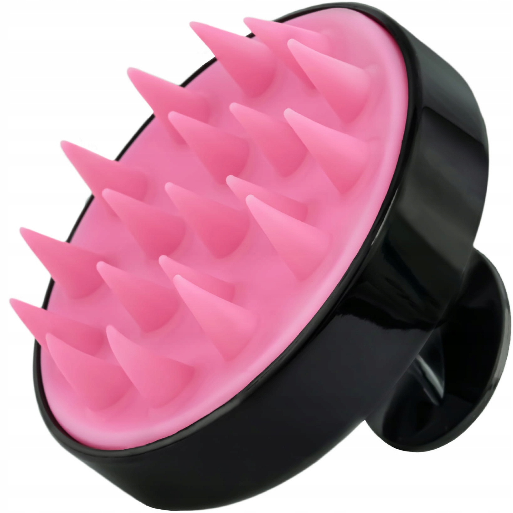 

Szczotka masażer peeling mycie głowy Black Pink