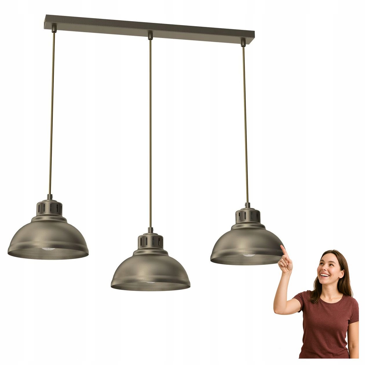 Trojitá závesná lampa na lište Sven 8937 Luminex