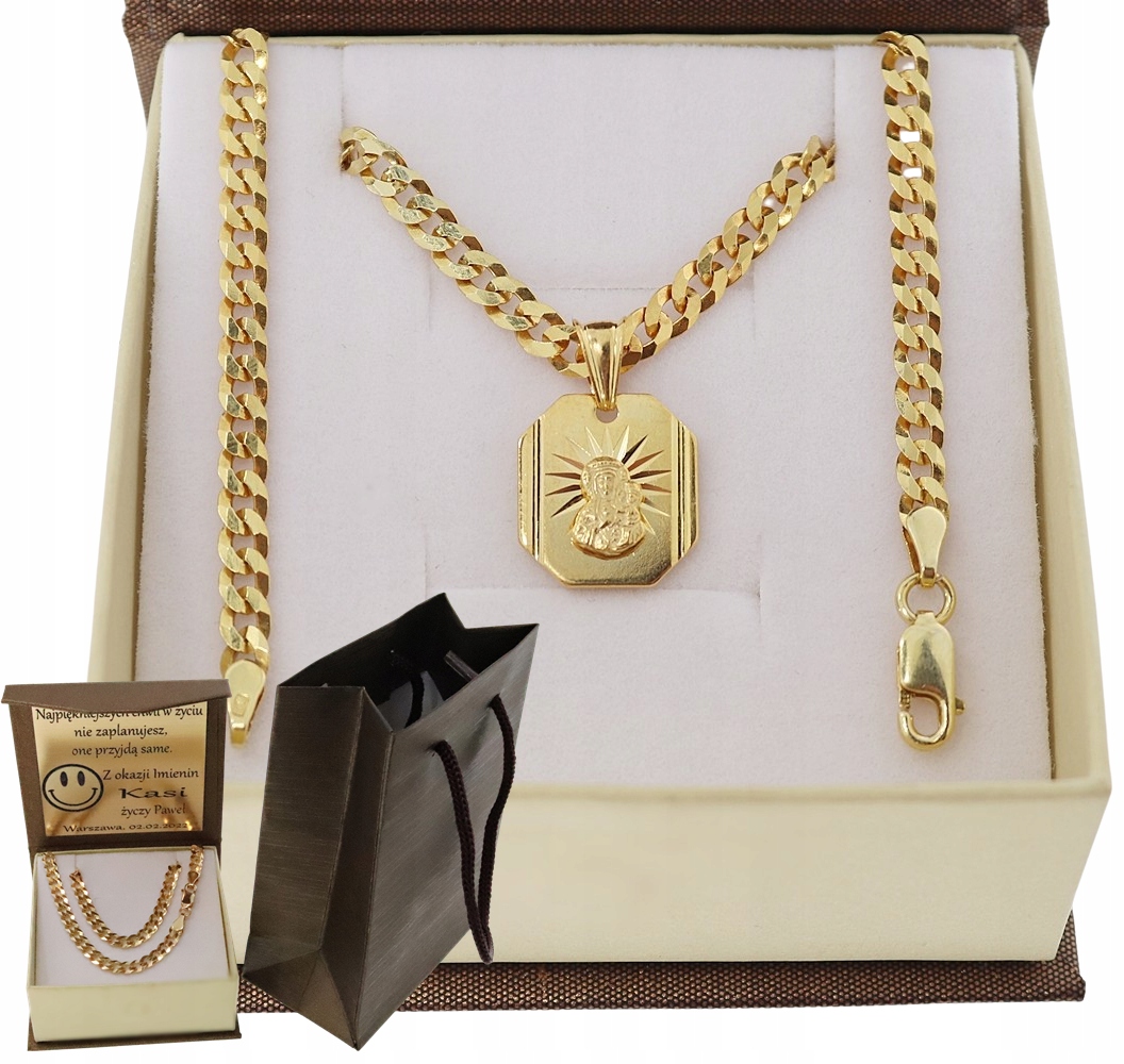 Pánský Zlatý Řetízek S Pancr Pr 925/585 Gravírování Bonus
