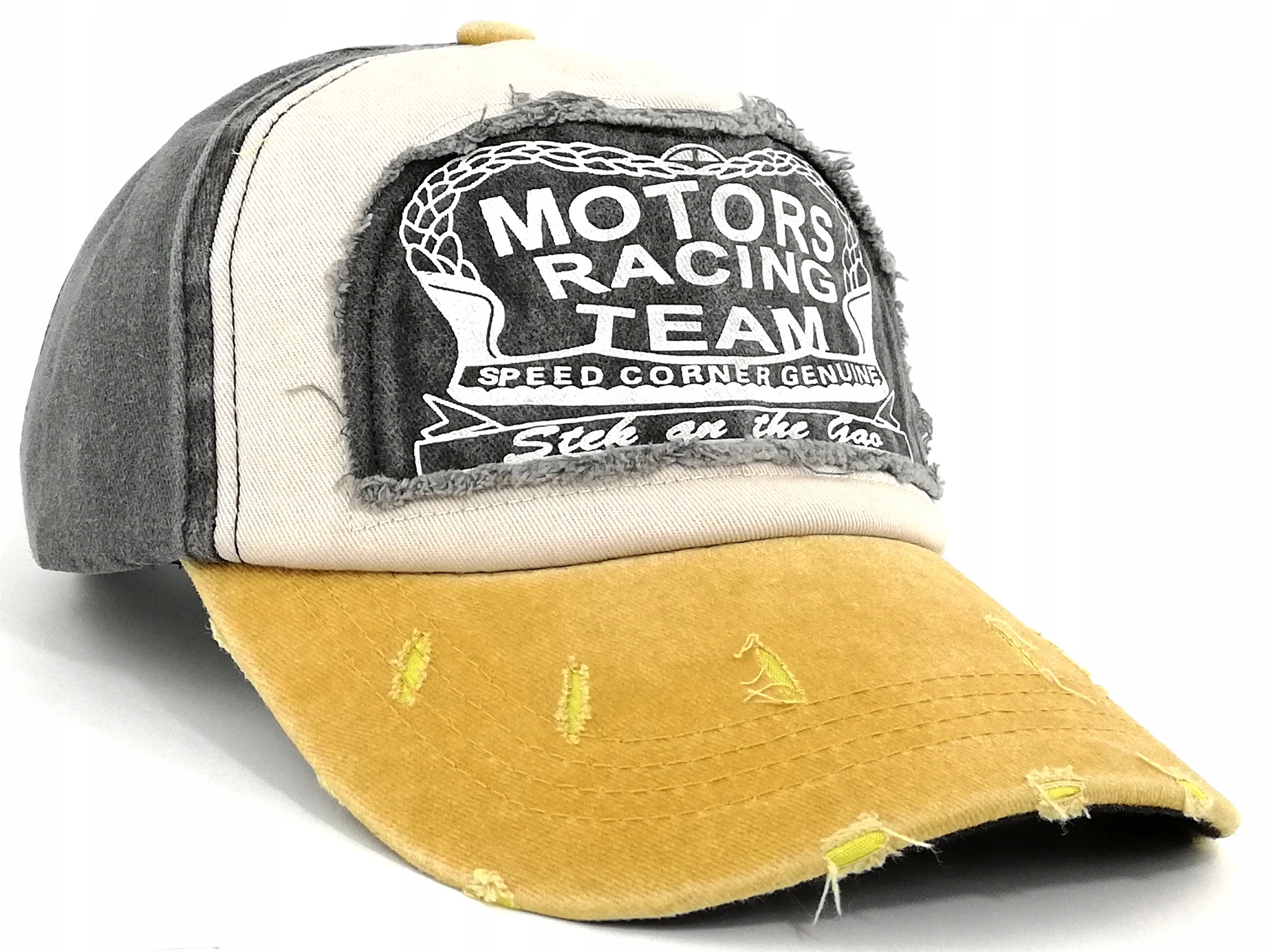 CZAPKA Z DASZKIEM BEJSBOLÓWKA RETRO VINTAGE JEANS