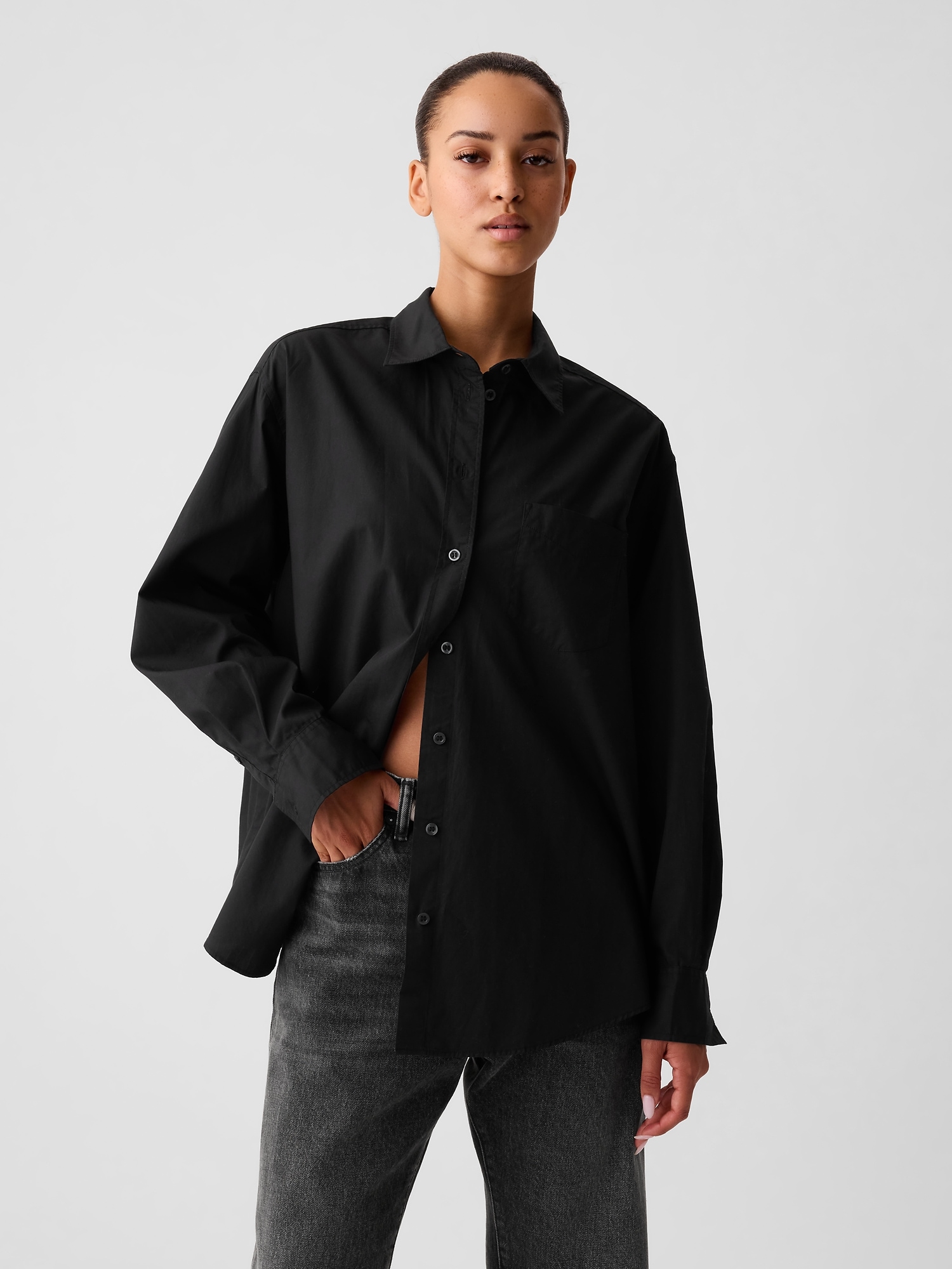 Gap Oversize popelínová košile Big Shirt