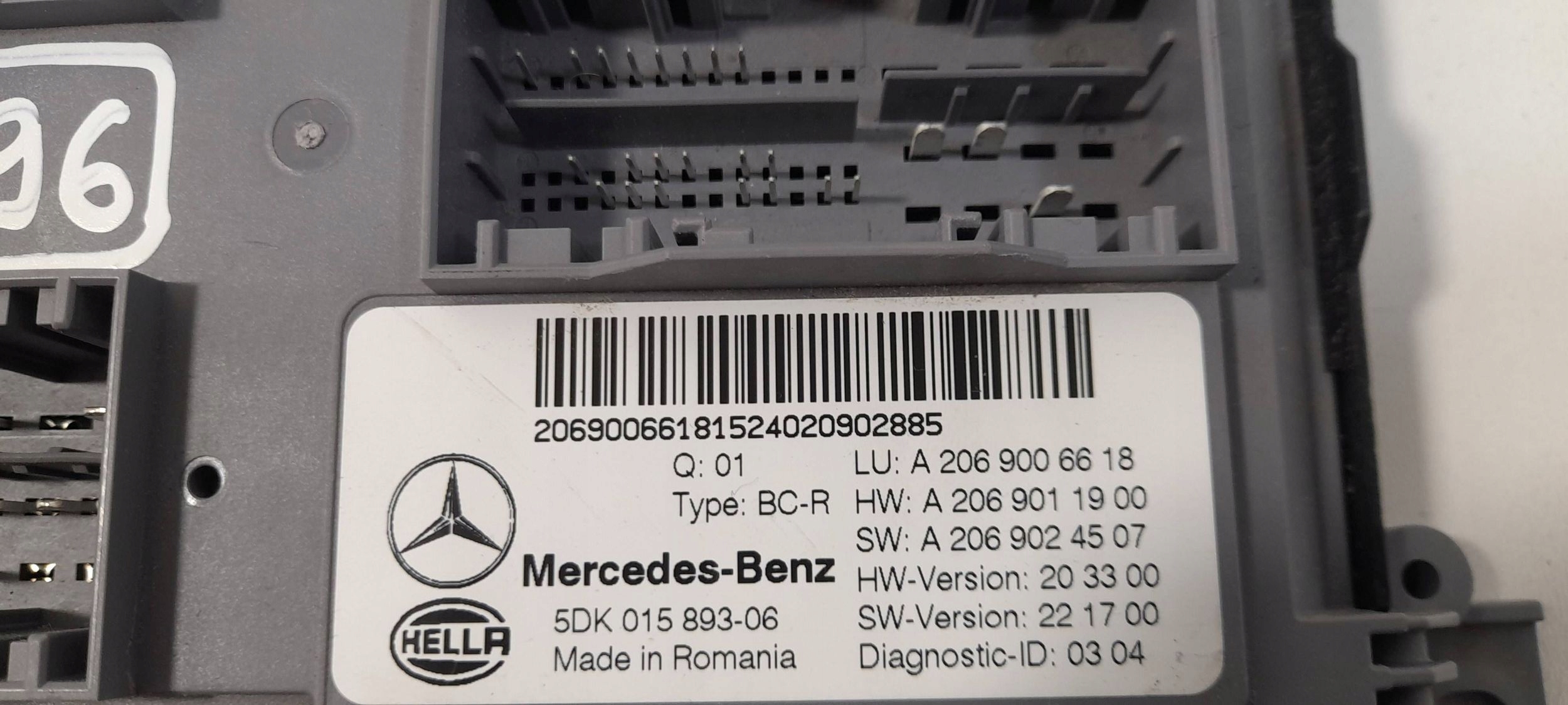 Mercedes-Benz CLE C236 Unité commande confort A2069006618 (T296)