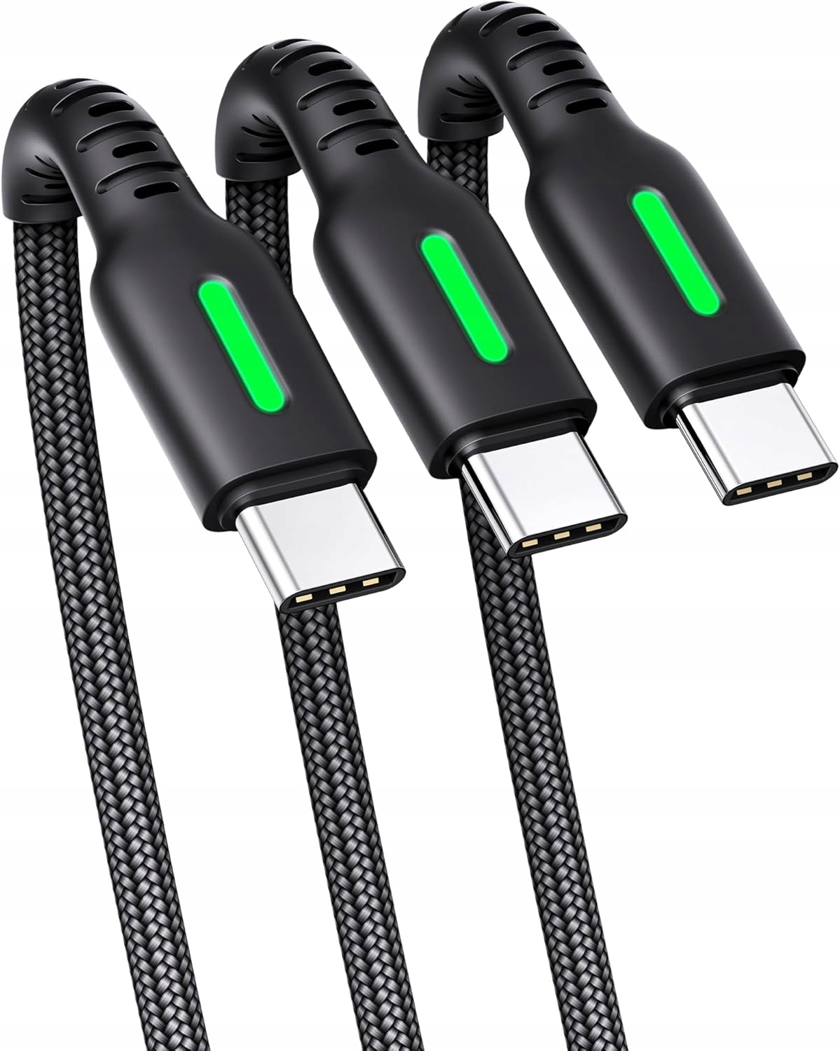 Kabel ładujący Iniu Usb C 3 sztuki, 2+2+0,5 m 3,1 A typu C