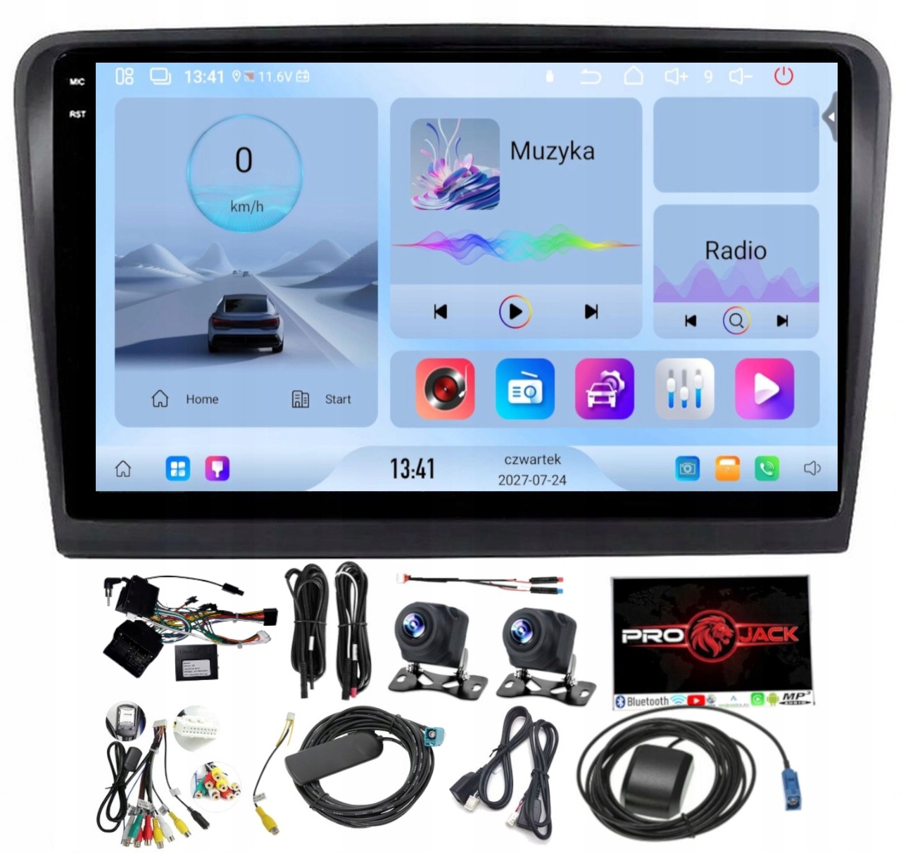 Navigační Rádio Carplay Gps Android Škoda Superb 2008-2015 4 Gb 64 Gb Sim