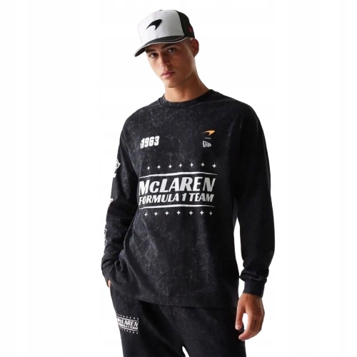 Tričko McLaren F1 New Era Washed Graphic s dlouhým rukávem, velikost M