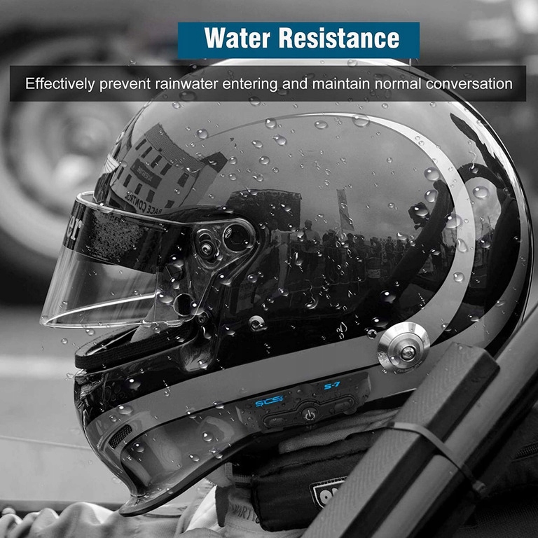 INTERKOM NA KASK SLUCHAWKI BLUETOOTH 5 0 S7 EVO Maximum range 100 m