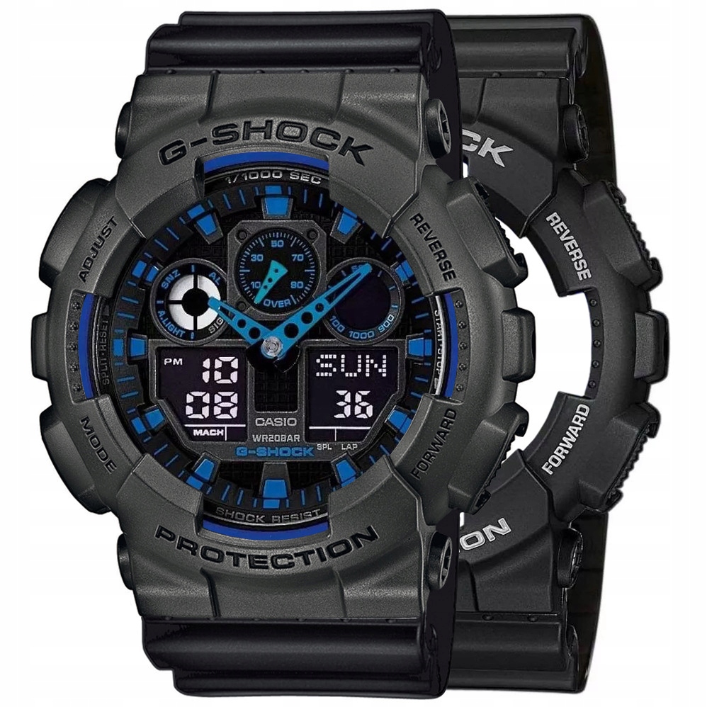 Sada G-shock GA-100-1A2ER Šedá Černá