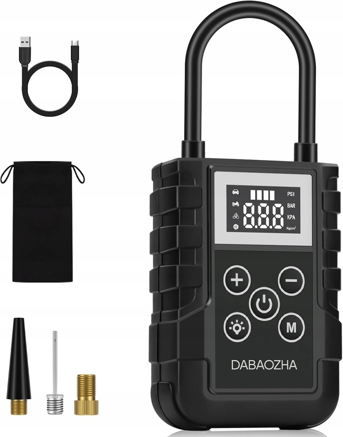 Pompka Elektryczna Rowerowa Mini Kompresor Sprężarka Dabozha Inflator