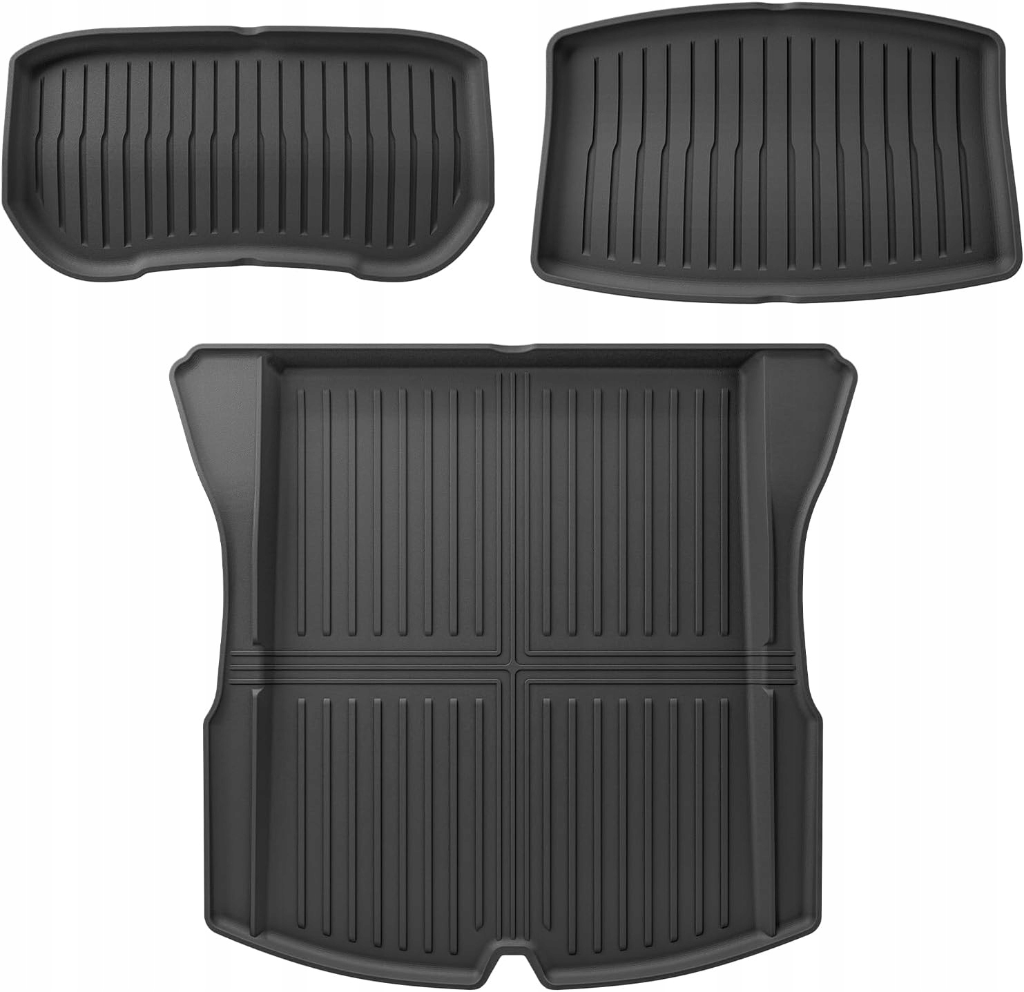 Zestaw mat do bagażnika Tesla Model 3 HIGHLAND 3 sztuki frunk subtrunk