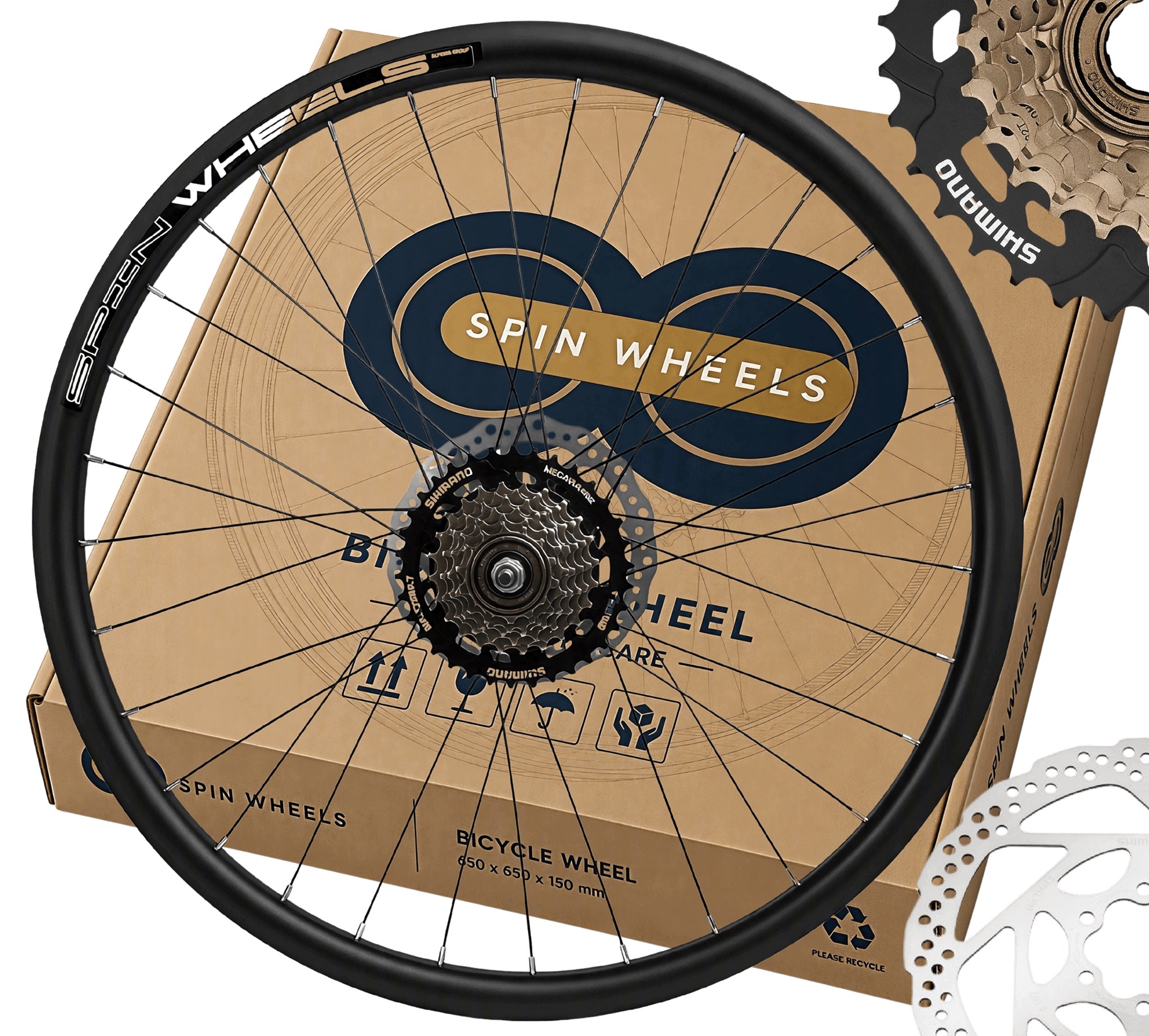 Koło Rowerowe 29 Cali Tył Wolnobieg Tarczowe Tarcza 160MM Shimano 7-RZ