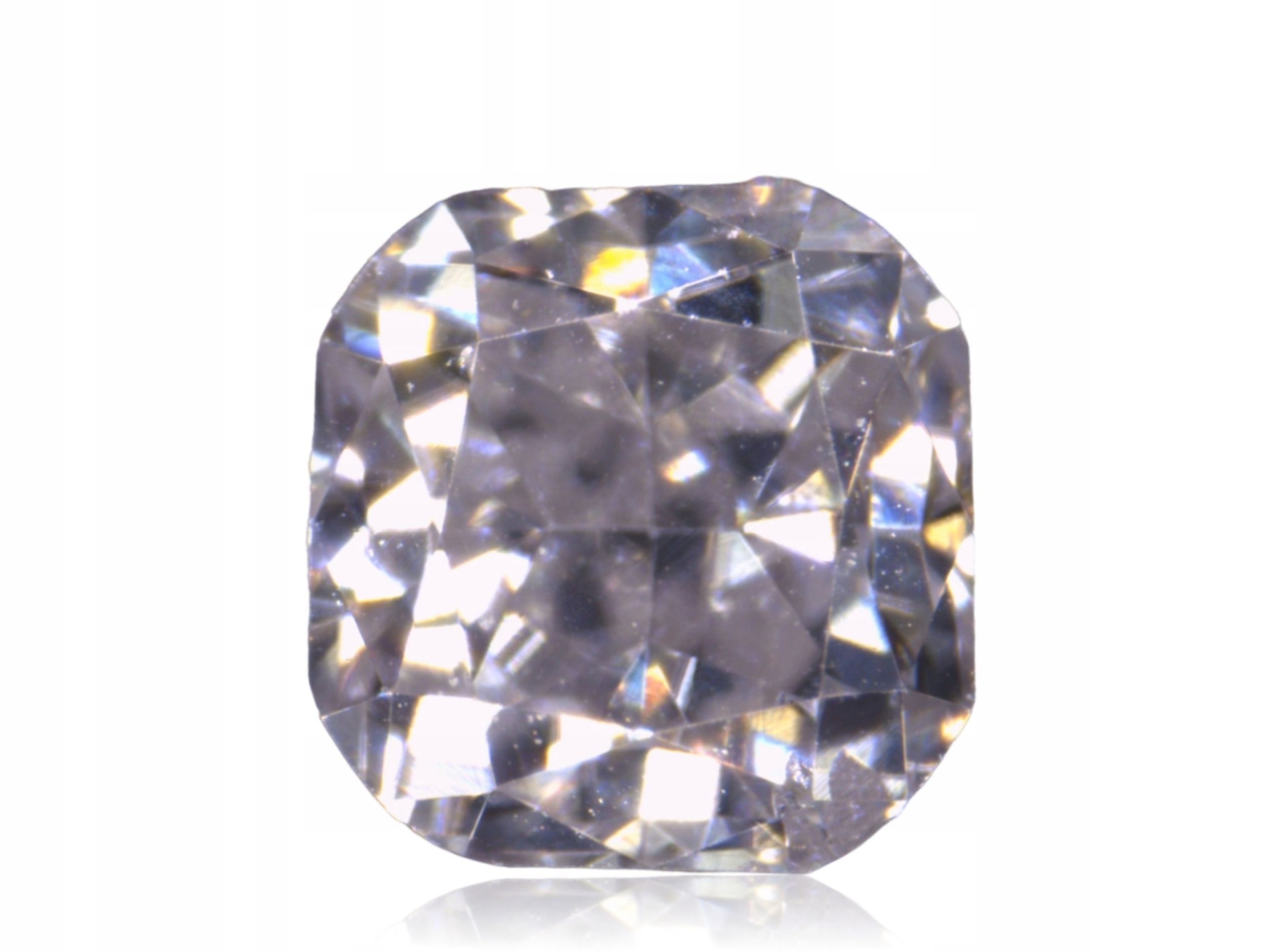 Přírodní Diamant 0.06ct Hnědý Cushion SI1 eCertifikát Wbd