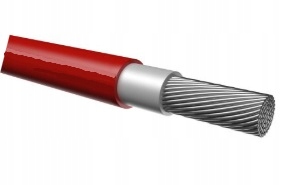 KABEL PRZEWÓD SOLARNY CZERWONY 6mm 1mb