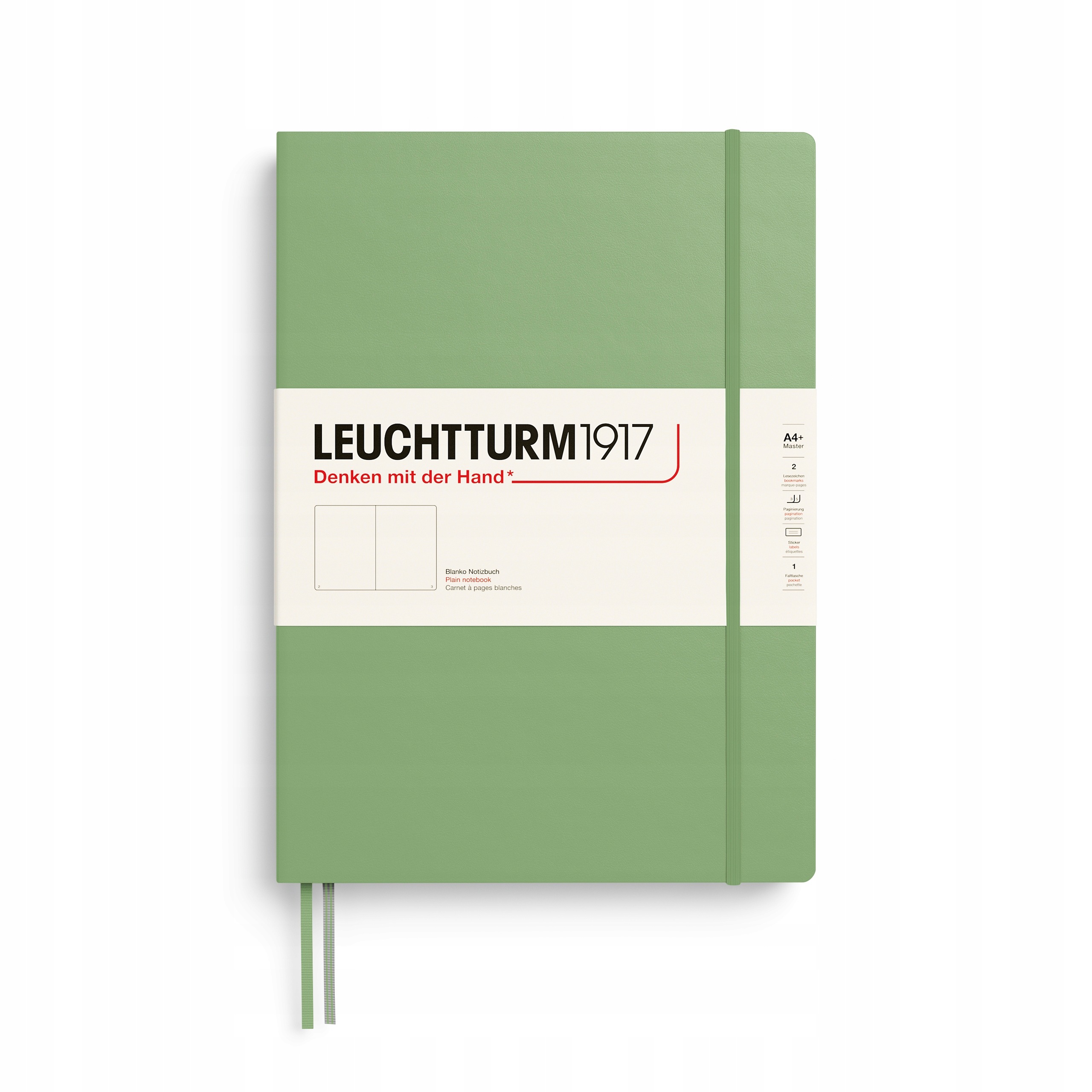 Notatnik Leuchtturm1917 Master Classic A4+, Gładki, Sage