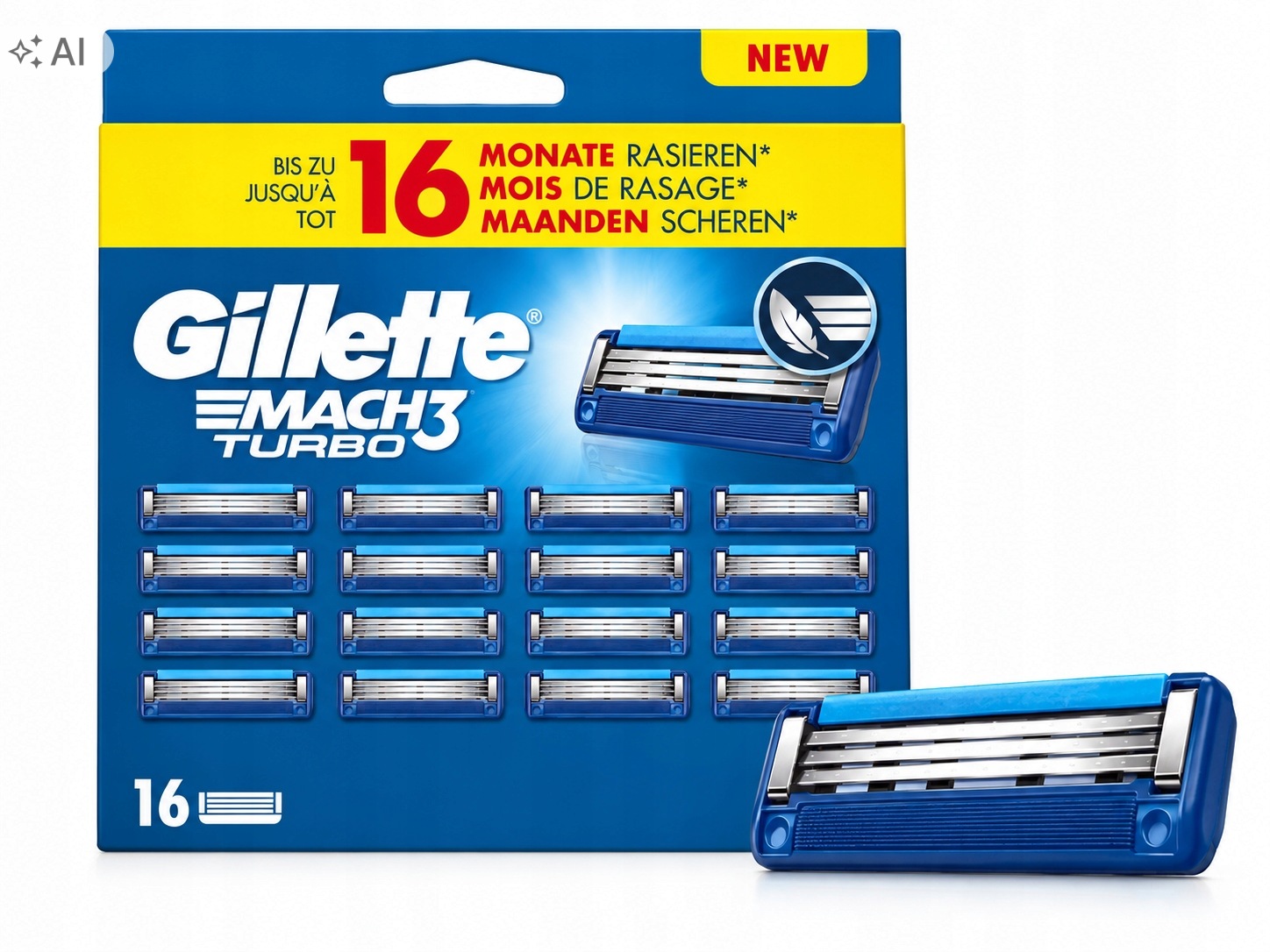 Strojek na žiletky Gillette Mach3 16 ks