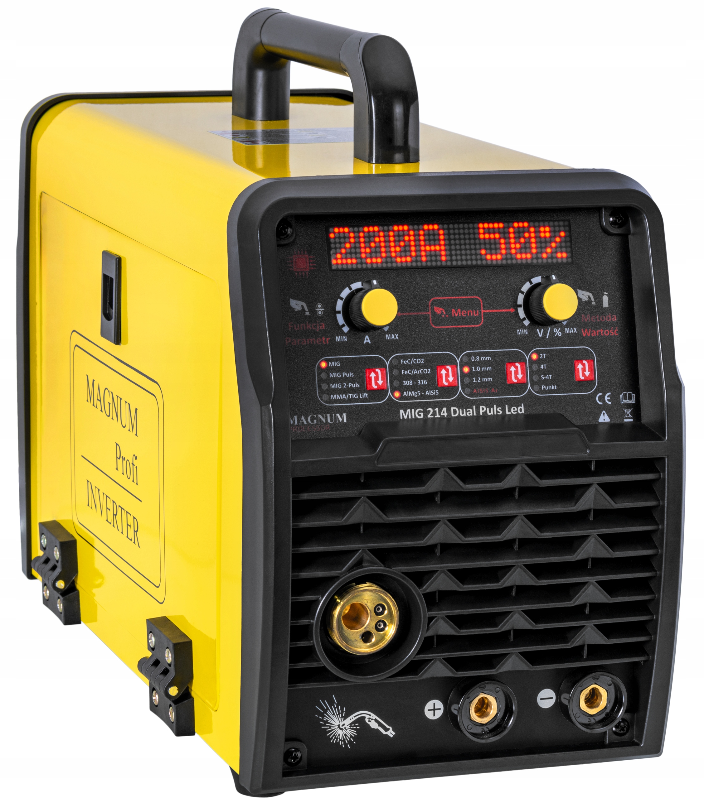 Spawarka MIGOMAT Magnum MIG 200 MAG MMA TIG PULS Metody spawania MIG/MAG MMA TIG