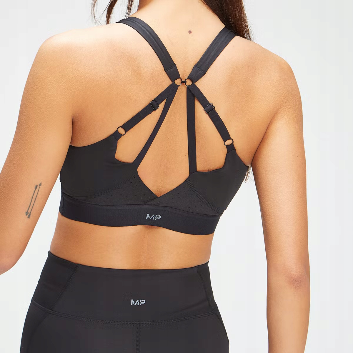 Mp sportowy stanik z miseczką black power ultra Xxs