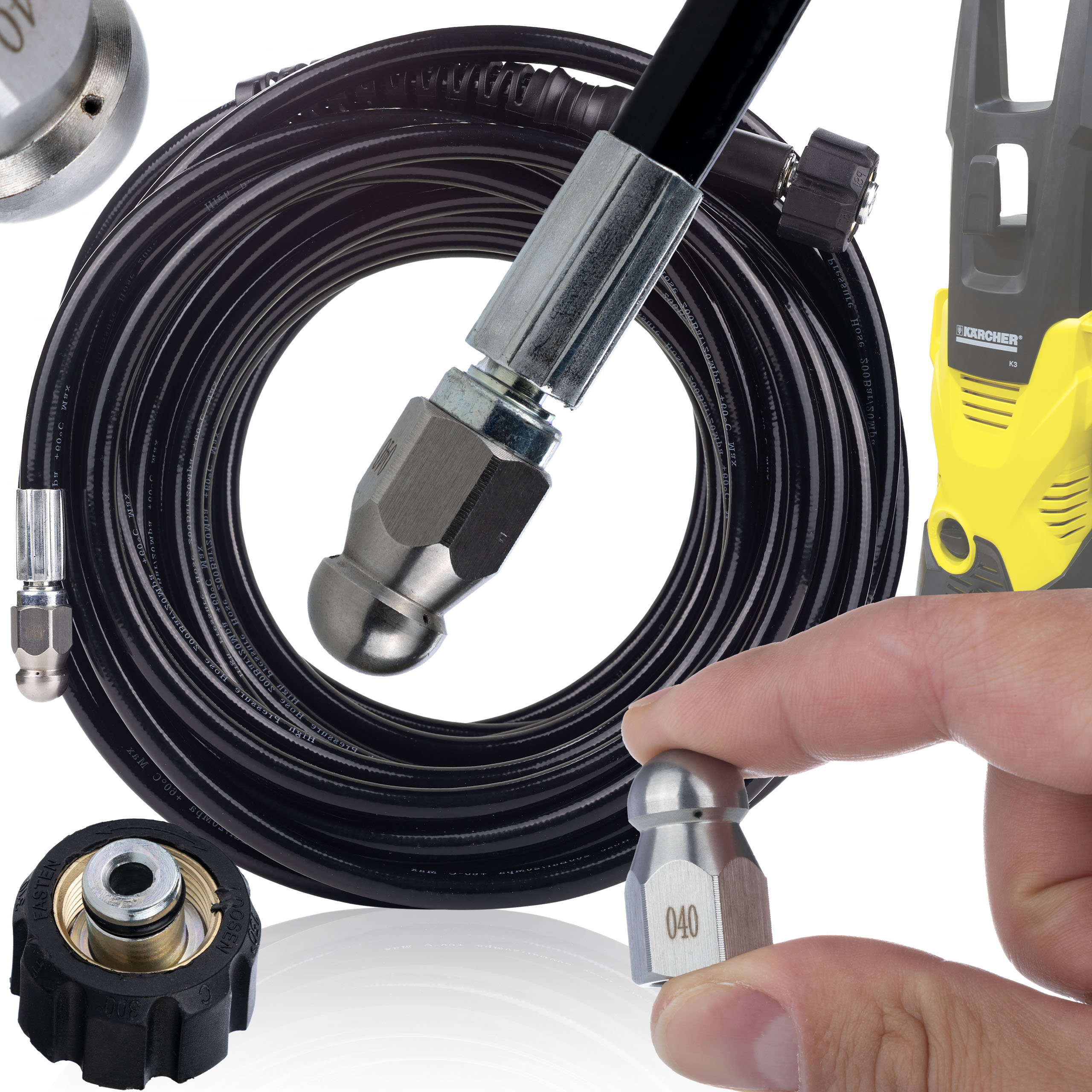 Wąż Do Czyszczenia Kanalizacji 35M M22 Karcher Hd Hds K2 K3 K4 K5 K6 K7