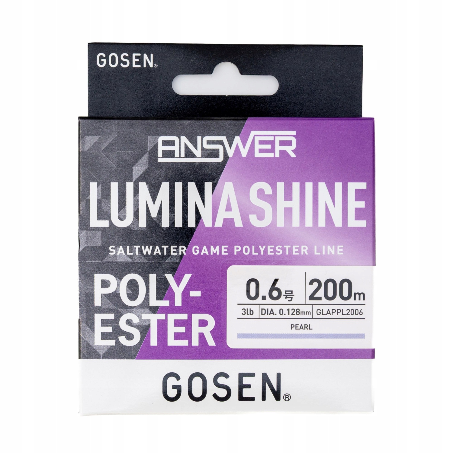 Gosen Answer Lumina Shine, Japońska Żyłka Poliestrowa Perłowa Pe 0.6 200m