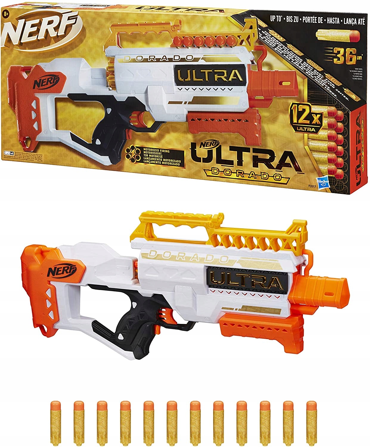 HASBRO NERF KARABIN DORADO WYRZUTNIA 12 STRZAŁEK