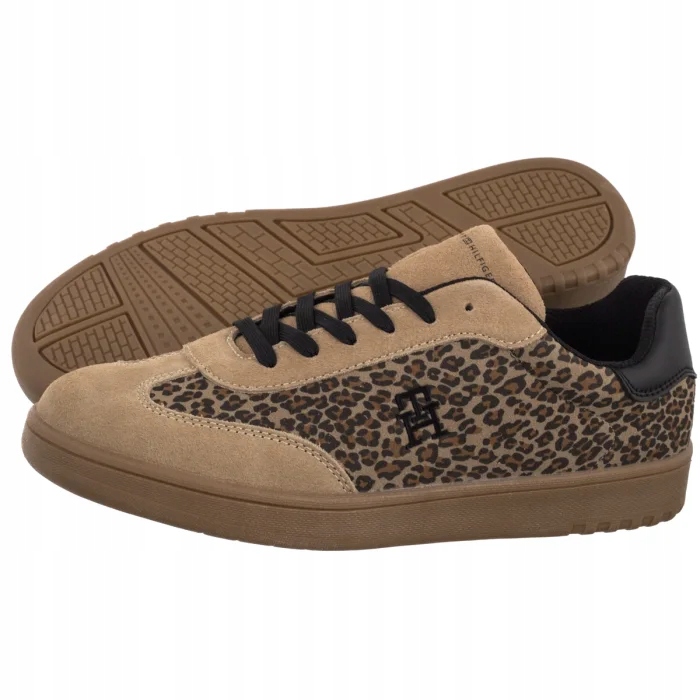 Polobotky Tommy Hilfiger Low Cut Lace-Up Sneaker Taupe T3A9-33971