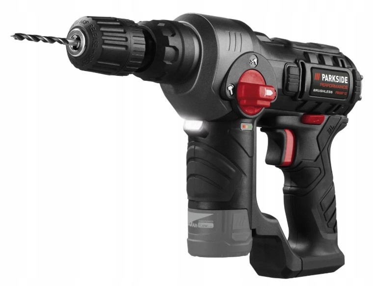 Wiertarka udarowa akumulatorowa 12V 1,1J Sds+ Pbhap 12 A1 Parkside