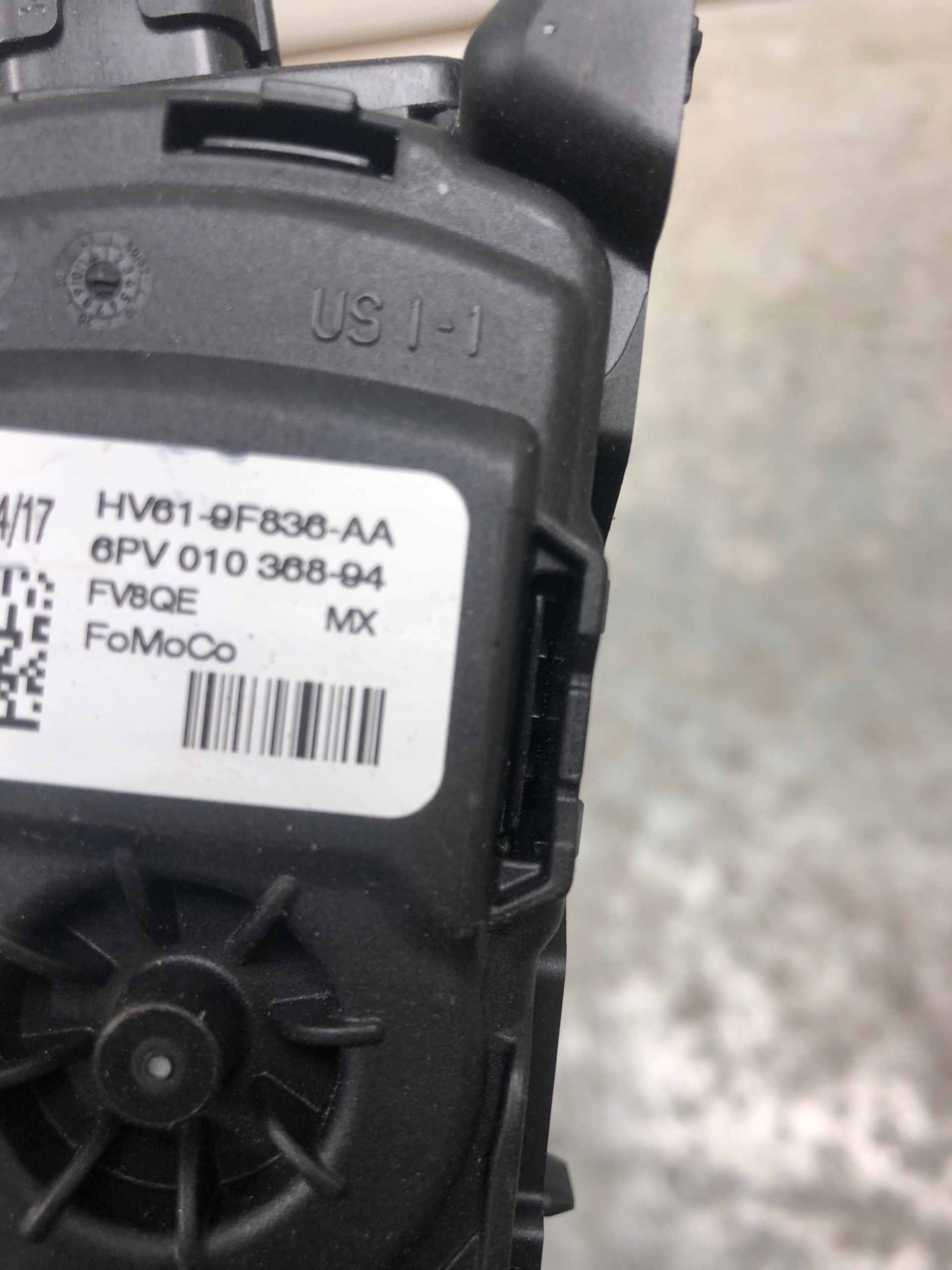 accelerator pedal potentiometer FORD KUGA ST MK2 HV61-9F836-AA