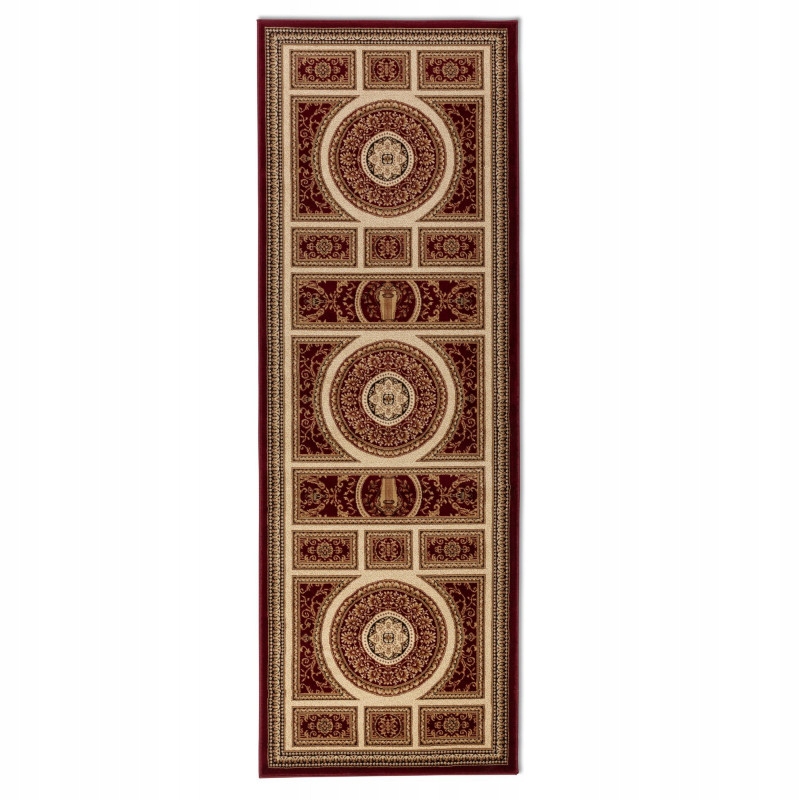 Běhoun do předsíně 80x240 cm, tradiční vínově krémový