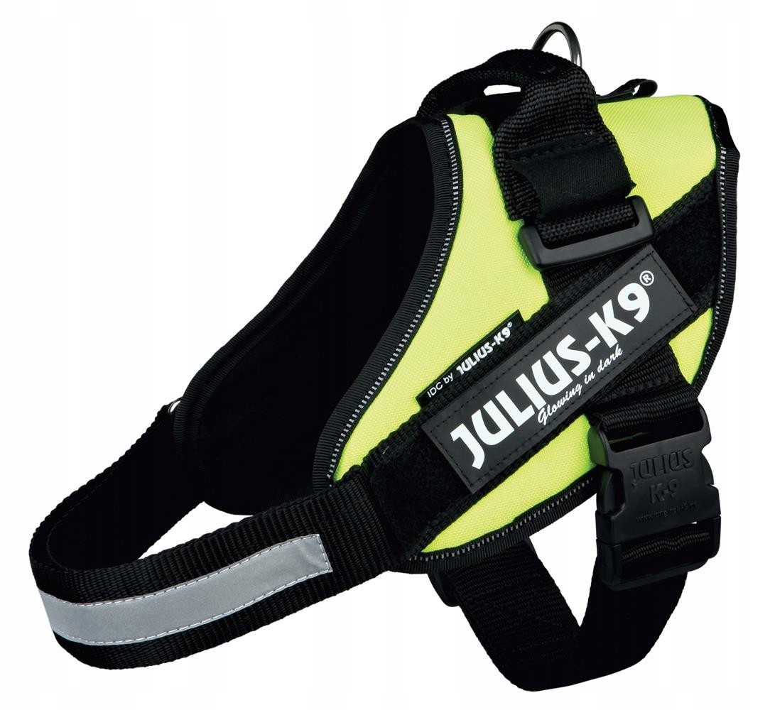 Levně Postroj Julius-K9, vel.O/M-L, 58-76 cm, neonově žlutý