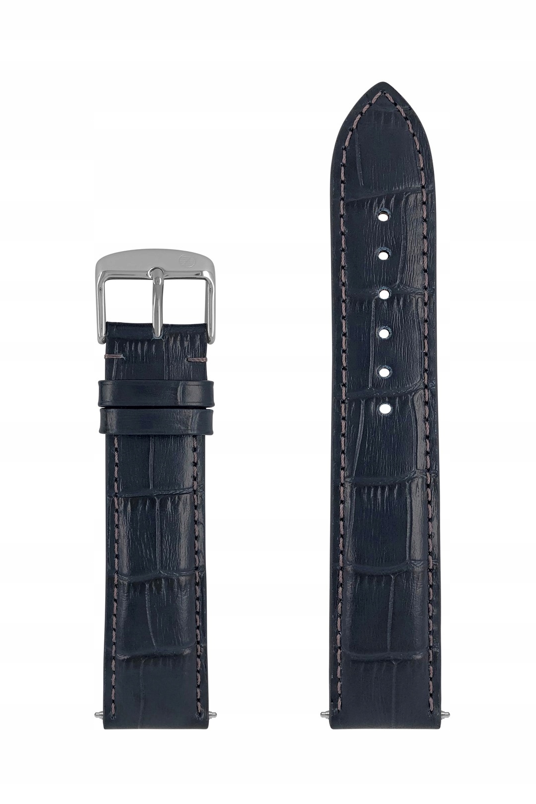 Kožený opasek Zeppelin modrý 22 mm