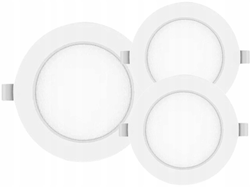 3x Lampička Panel Stropní Svítidlo Stropní Led 12W Objímka 3000K pro závěsný strop
