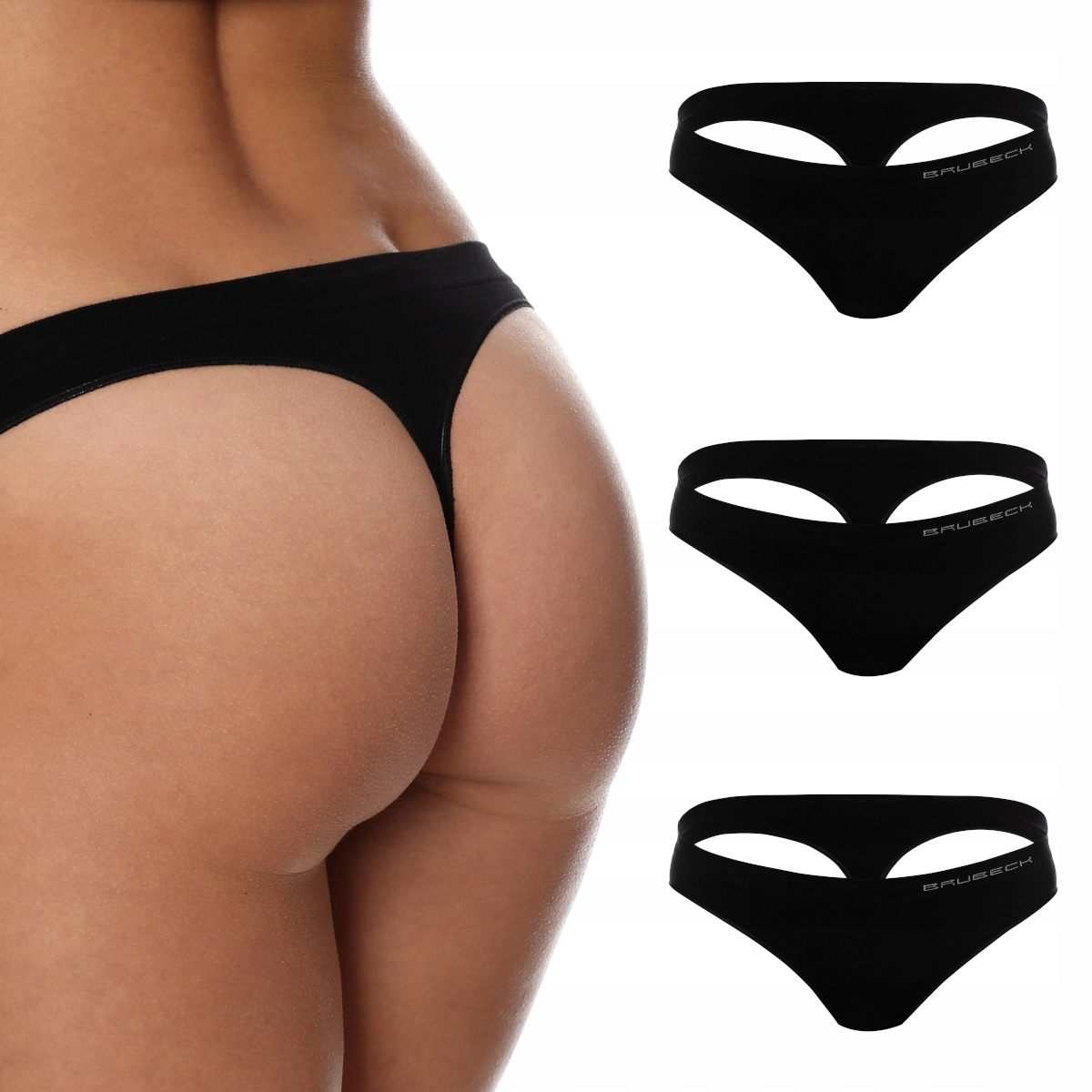 

Stringi damskie 3 szt. Comfort Cotton Brubeck r.XL