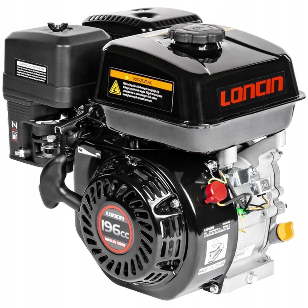 Silnik Loncin G200F-A-S wał poziomy 20 mm 50 mm 4,1 kW 196cm3 Typ A