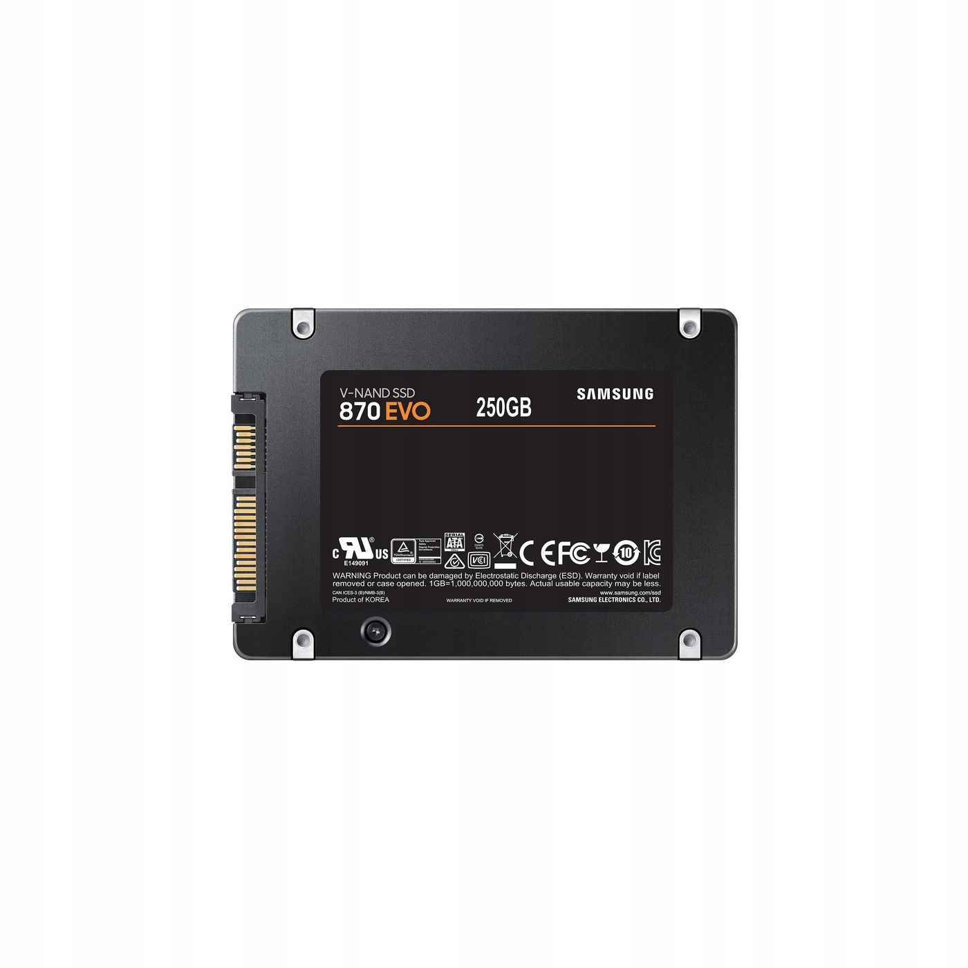 Ssd disk Samsung 870 Evo 250 Gb 2.5" 560 MB/s černý, MZ-77E250B/EU