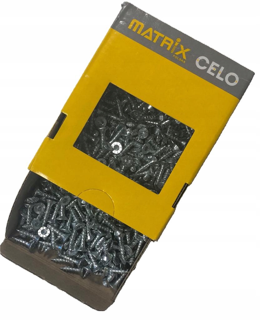 Wkręty do drewna Matrix Celo 4x30 Wng 1000 szt. gwint pełny